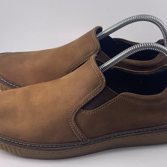 Johnston & Murphy Wallace Slip-On Leather Nubuck Brown (25-2820) Men's Size 9 - Picture 5 of 9